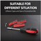 Red & Black Tool Set General Household Hand Tool Kit with Plastic Toolbox Storage Case